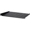 Estante fijo DS-IT 1U para armarios de pared de 450 mm de profundidad, 350 mm de profundidad, negro