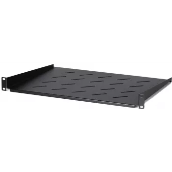 Estante fijo DS-IT 1U para armarios de pared de 450 mm de profundidad, 350 mm de profundidad, negro