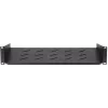 Estante fijo de rack DSIT DS-FH2U300 2U para armarios de pared de 450 mm de profundidad, 300 mm de profundidad, negro
