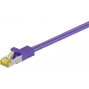 DSIT Cable de red Cat.7 S/FTP PiMF RJ45, 0,5 m, Violeta