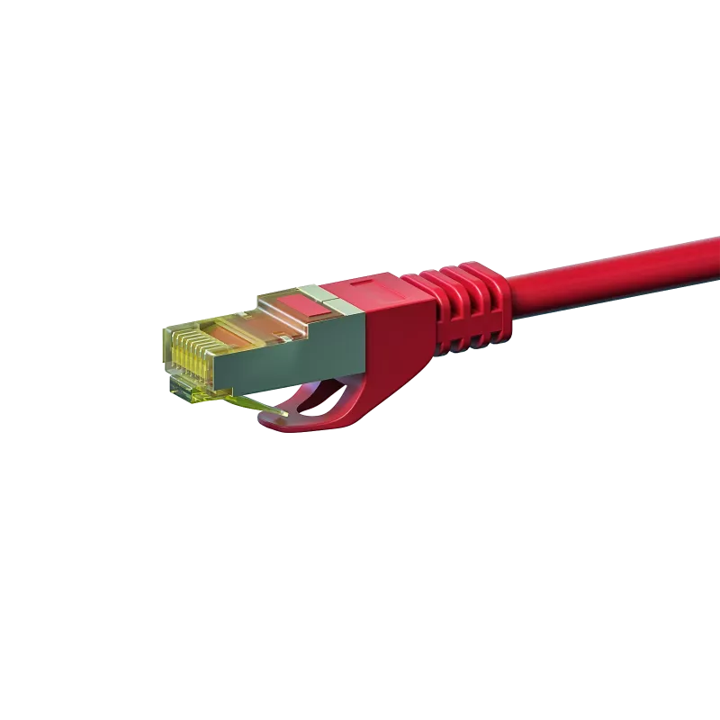 DSIT Cable de red Cat.7 S/FTP PiMF RJ45, Rojo, 1m