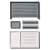 OXO Good Grips escurreplatos de silicona para vajilla, gris