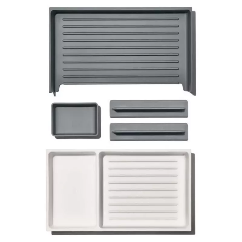 OXO Good Grips escurreplatos de silicona para vajilla, gris