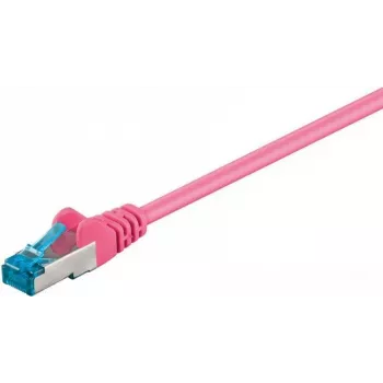 Cable de red de conexión DSIT CAT 6a S/FTP LSOH, 7,5 m, rosa