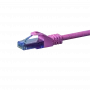 Cable de conexión DSIT CAT6a U/UTP 100% cobre, 0,15 m, rosa
