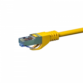 Cable de red DSIT CAT 6a S/FTP LSOH, 20 m, amarillo