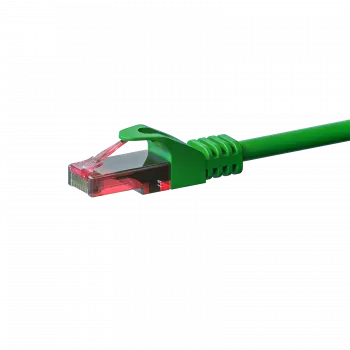 Cable de red de conexión DSIT CAT6 U/UTP, 0,25 m, verde, 100% cobre