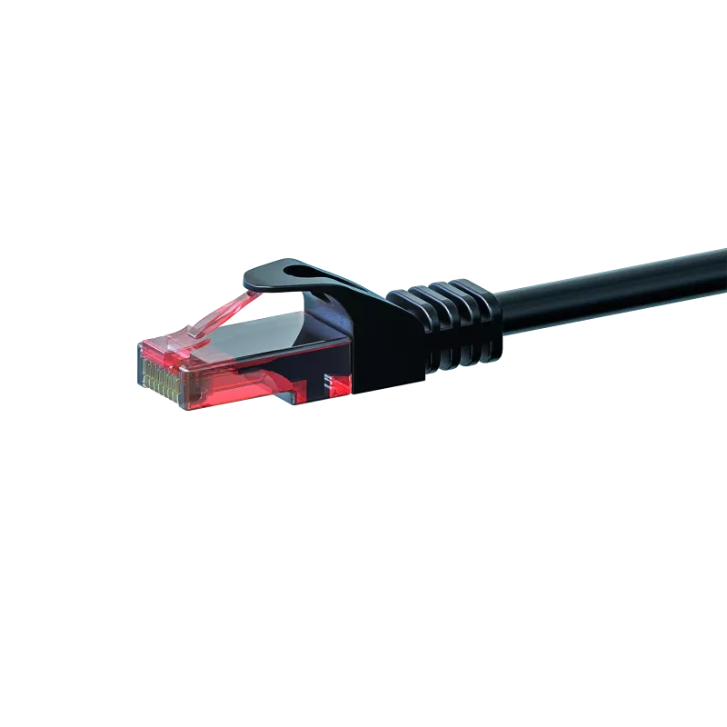 Cable de red DSIT DC-60-100 CAT6 U/UTP, 10 m, negro, 100 % cobre
