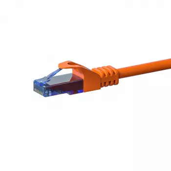 Cable de conexión Ethernet DSIT CAT6a U/UTP 100% cobre, 0,5 m, naranja, 10Gbps, 500MHz, RJ45 (DC-U6A6-005)