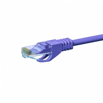 DSIT Cable de red CAT 6 U/UTP, 2m, Violeta, CCA, RJ45, 1 Gbit/s