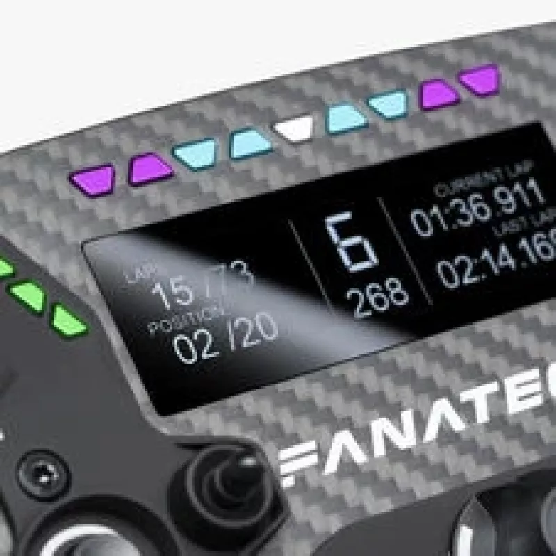 Volante Fanatec ClubSport Formula V3, 290 mm, pantalla OLED de 2,7 pulgadas, RGB, negro (CRD-9020019-WW)