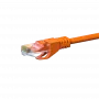 DSIT Cable de red CAT 6 U/UTP, 3m, Naranja, CCA, RJ45