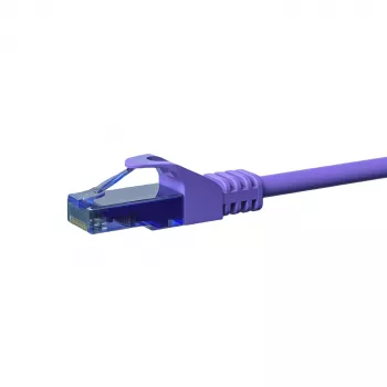 DSIT Cable patch CAT6a U/UTP 100% Cobre, 7,5 m, Violeta, RJ45, 10Gbps, 500MHz