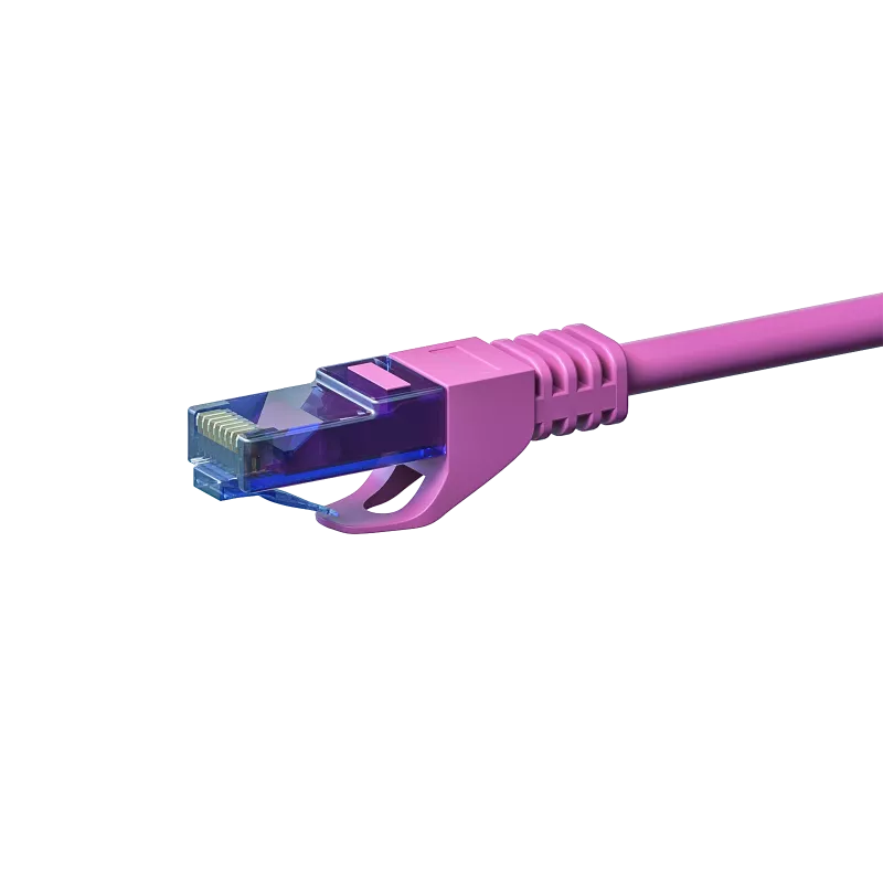 DSIT Cable de red CAT6a 100% Cobre - U/UTP - 10 metros - Rosa (DC-U6A9-100)