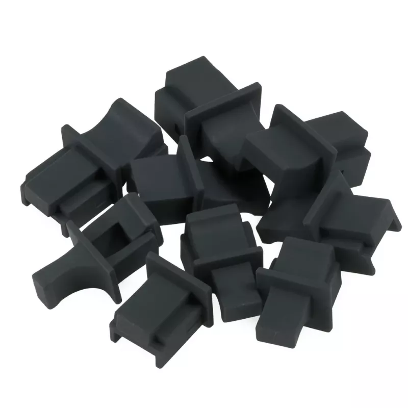 DSIT Tapas para puerto RJ45, Set de 10 uds., Negro