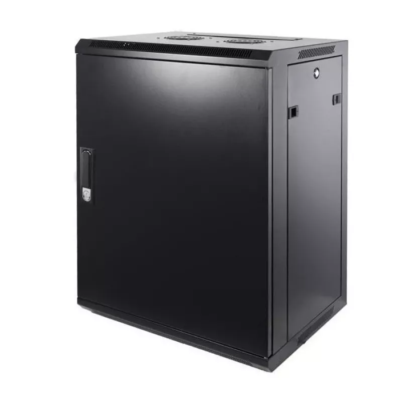DSIT Armario servidor de pared 15U con puerta metálica 600x600x770mm negro