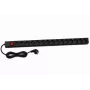 DSIT DS-15PDU Regleta de alimentación vertical para rack de 15 tomas, 230V 16A, tomas Schuko, cable de 2m, negro