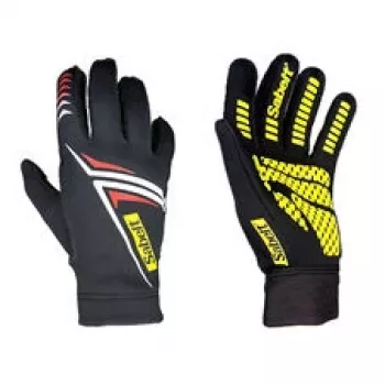 Sabelt G34 guantes de simracing, compatibles con pantalla táctil, palma de silicona, talla S, negro