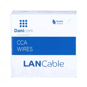 DSIT CAT5e F/UTP rollo de 50m cable de red de núcleo sólido CCA gris (DC-FTP5CCA50S-GRY)
