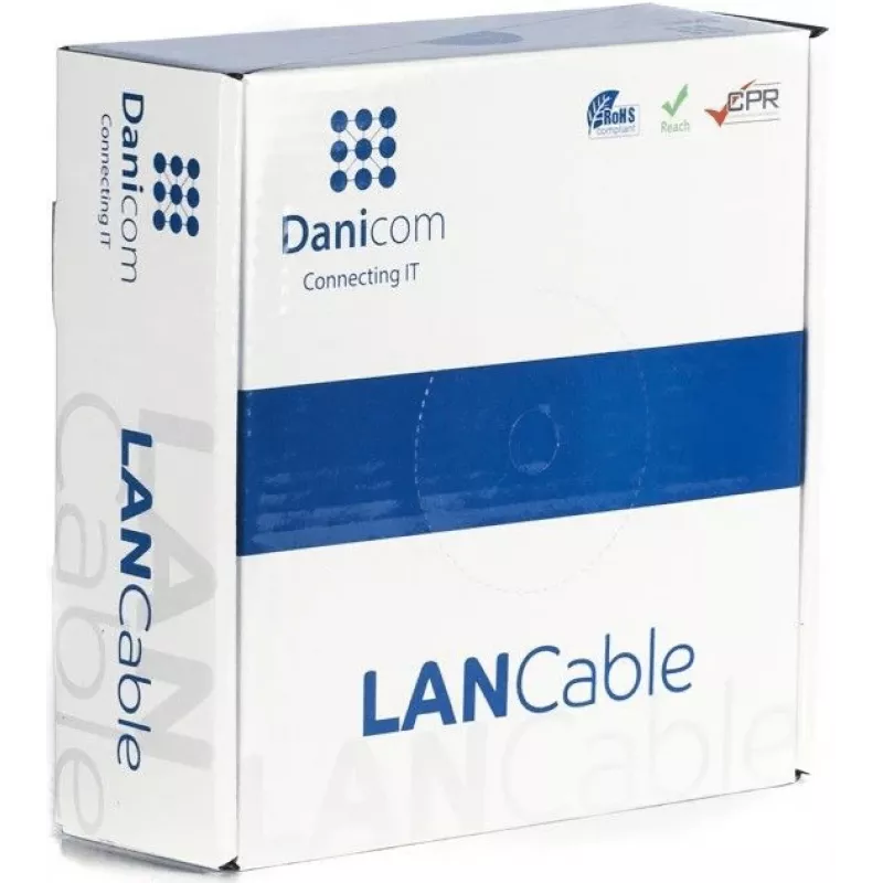 DSIT CAT5e F/UTP rollo de 50m cable de red de núcleo sólido CCA gris (DC-FTP5CCA50S-GRY)