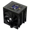 Thermalright Burst Assassin 120 Vision Black ARGB Disipador de CPU por aire con pantalla TFT-LCD, 6 heatpipes, 220W TDP, ventilador PWM de 120mm, Intel LGA1700/1200/115X/2011/2066, AMD AM5/AM4