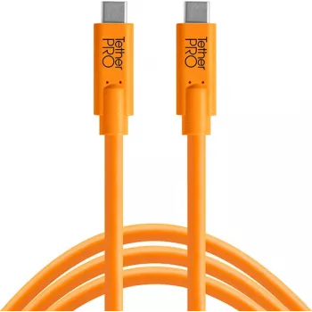 Tether Tools TetherPro cable USB-C a USB-C, 0.9 m, naranja (CUC03-ORG)