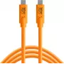 Tether Tools TetherPro cable USB-C a USB-C, 0,9 m, naranja (CUC03-ORG)