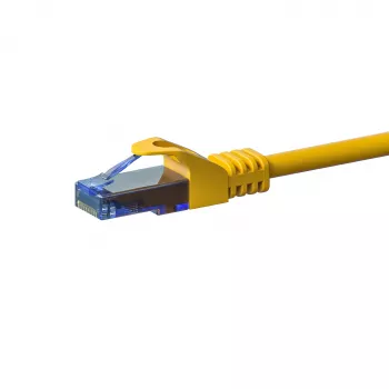 DSIT cable de red Ethernet CAT6a U/UTP 100% cobre, RJ45, 1m, amarillo