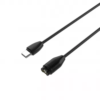 FIXED Cable de carga USB-C a Garmin 2m Negro - Forerunner Fenix Venu Vivoactive Instinct