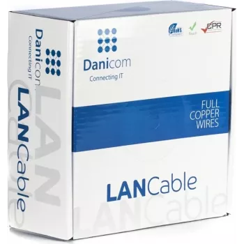 DSIT DANICOM CAT6A U/UTP 100m Cable de red PVC flexible (Fca)