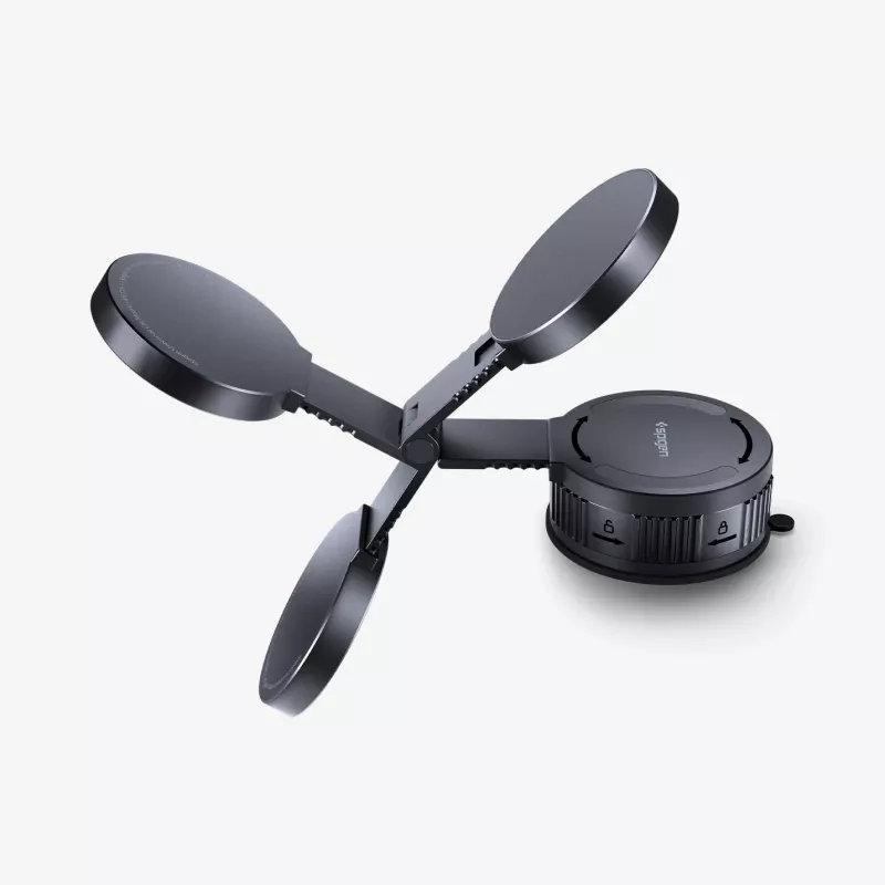SPIGEN MFT35-1 OneTap Pro MagSafe Soporte magnético para coche para salpicadero, parabrisas y pantalla, Negro