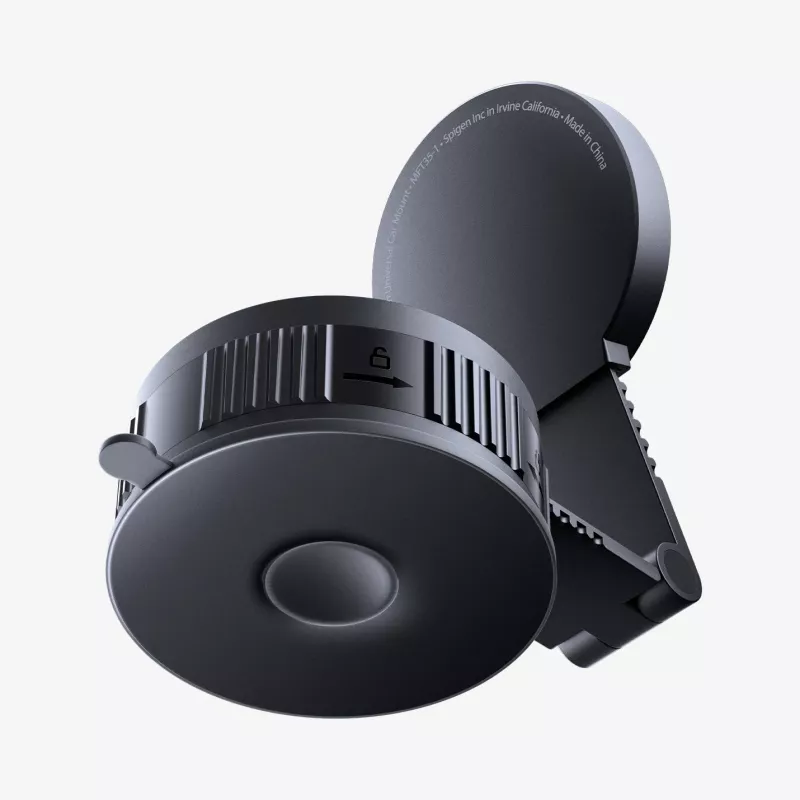 SPIGEN MFT35-1 OneTap Pro MagSafe Soporte magnético para coche para salpicadero, parabrisas y pantalla, Negro