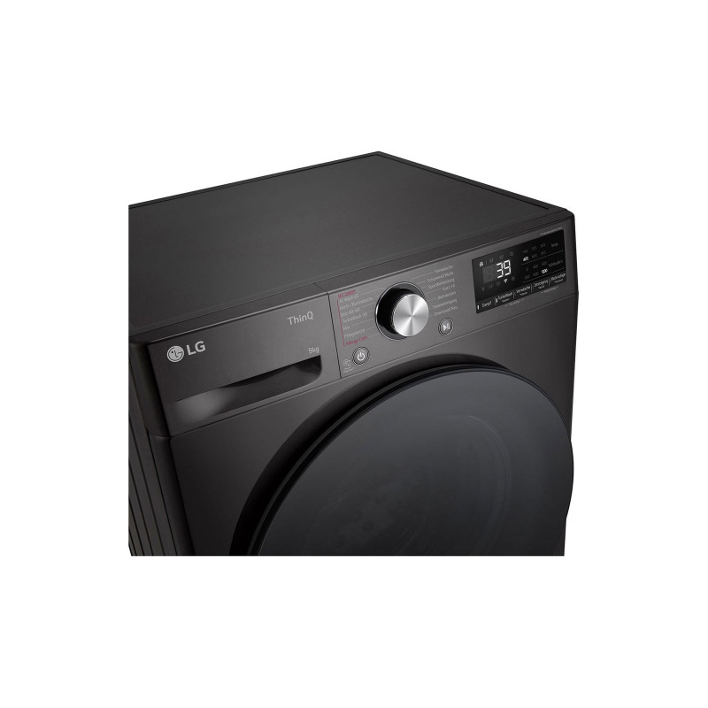 LG F2V7SLIM9B Lavadora Slim-Fit 9kg con AI DD y vapor - Blanco