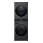 LG ELECTRONICS WashTower WT1210BBF (WiFi) 12kg/10kg lavadora-secadora con AI DD™, Steam+ y ezDispense™ - Black Steel