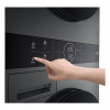 LG ELECTRONICS WashTower WT1210BBF (WiFi) 12kg/10kg lavadora-secadora con AI DD™, Steam+ y ezDispense™ - Black Steel