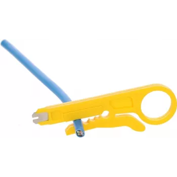DSIT DC-PINCHER-CUT pelacables automático con cortacables integrado, 0,2-6,0 mm² / 24-10 AWG, autoajustable, negro/rojo
