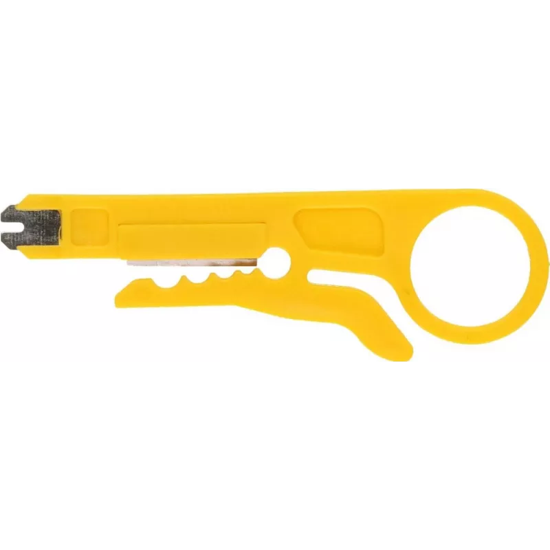 DSIT DC-PINCHER-CUT pelacables automático con cortacables integrado, 0,2-6,0 mm² / 24-10 AWG, autoajustable, negro/rojo