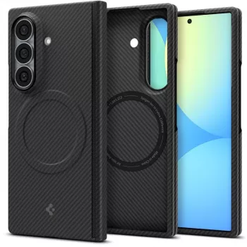 Spigen funda AirSkin Aramid MagSafe para Samsung Galaxy Z Fold 8 Ultra - negro mate