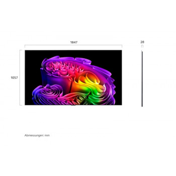 LG OLED83G67LW 83 inch OLED evo Gallery Edition 4K Smart TV con procesador α9 Gen5 AI, 120Hz, Dolby Vision IQ, Dolby Atmos, webOS 22, G-Sync/FreeSync, soporte de pared incluido