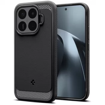 Funda SPIGEN Rugged Armor para Xiaomi 17T Pro, negro mate, ACS11869