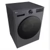LG F4WX701YB 10,5 kg lavadora de carga frontal con AI DD, vapor, Wi-Fi - Black Steel