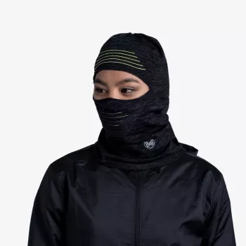 BUFF DryFlx Pro braga de cuello - Negra, sin costuras, elástica en 4 direcciones, térmica, reflectante