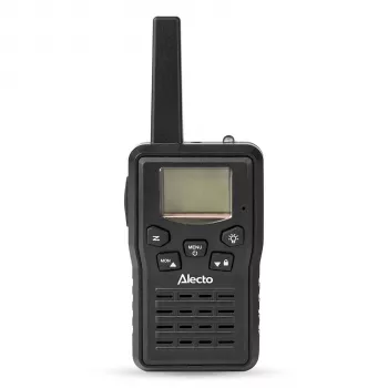 Alecto FR200BK Set de walkie-talkies pack de 2, 10 km de alcance, PMR446, Negro