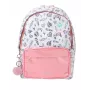 KIDS Wow Holo Holographic Mochila escolar grande A4 para niña Rosa con pompón - Wow00022
