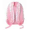 KIDS Wow Holo Holographic Mochila escolar grande A4 para niña Rosa con pompón - Wow00022