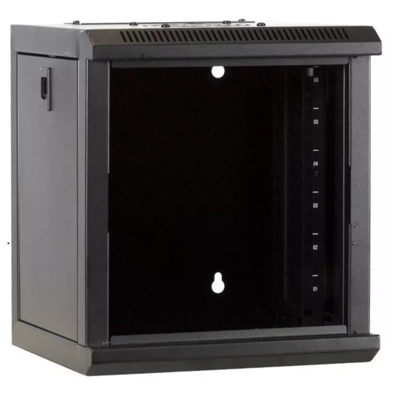 DSIT DS10-3304 armario servidor de pared 10 inch 4U con puerta de cristal, 312x310x264 mm, negro