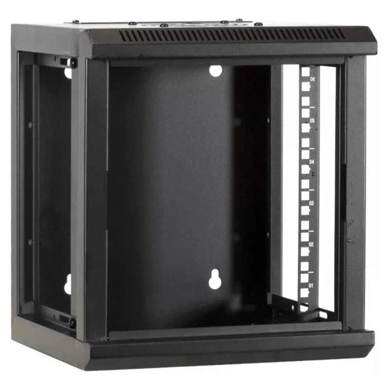 DSIT DS10-3304 armario servidor de pared 10 inch 4U con puerta de cristal, 312x310x264 mm, negro