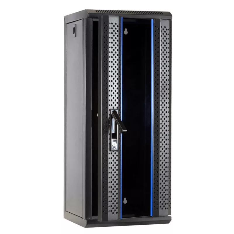 DSIT DS10-3315 armario rack de pared 15U 10 inch con puerta de cristal, 312x310x752 mm, negro