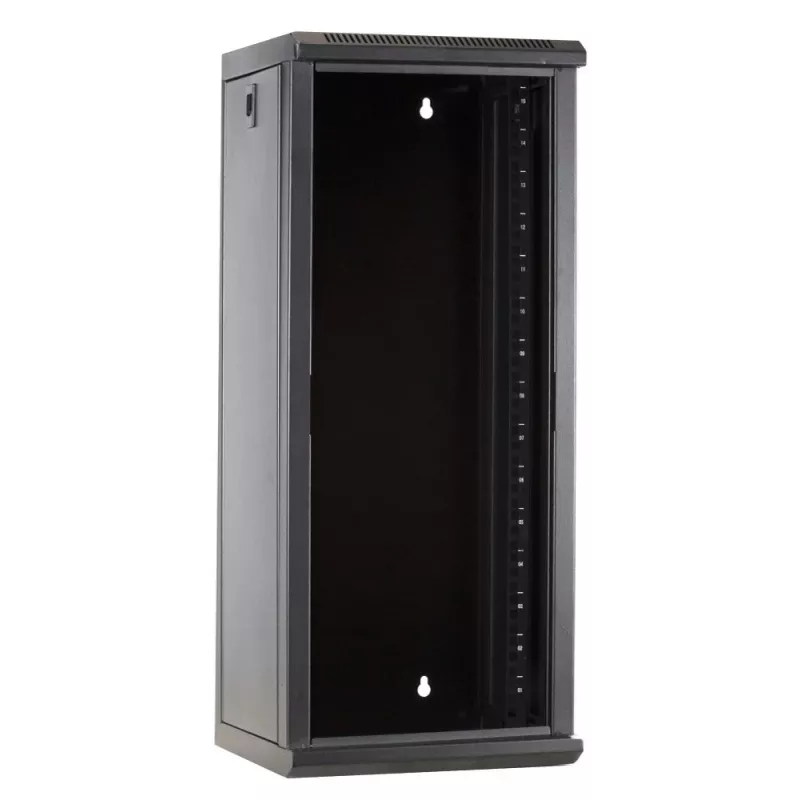 DSIT DS10-3315 armario rack de pared 15U 10 inch con puerta de cristal, 312x310x752 mm, negro