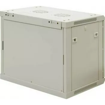 DSIT armario servidor de pared 9U con puerta de cristal, blanco, 600x450x500 mm